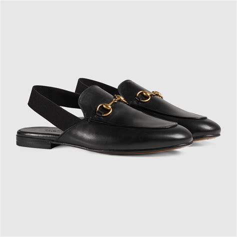 gucci logo slingback|Gucci slingback loafer.